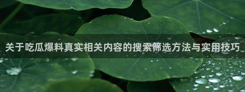 黑料爆料网络热点